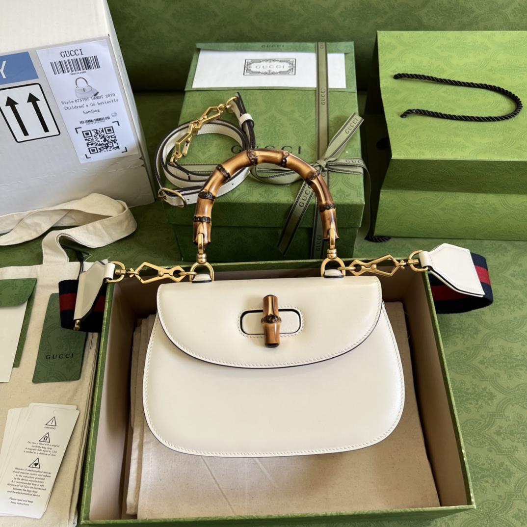 Gucci Bamboo 1947 Small Top Handle Bag (21-15-7cm) - PerfectKickZ
