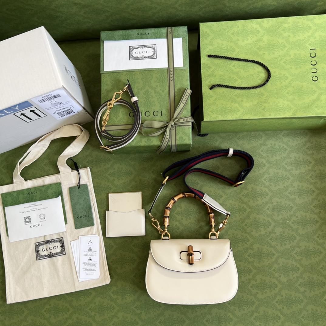 Gucci Bamboo 1947 Small Top Handle Bag (21-15-7cm) - PerfectKickZ