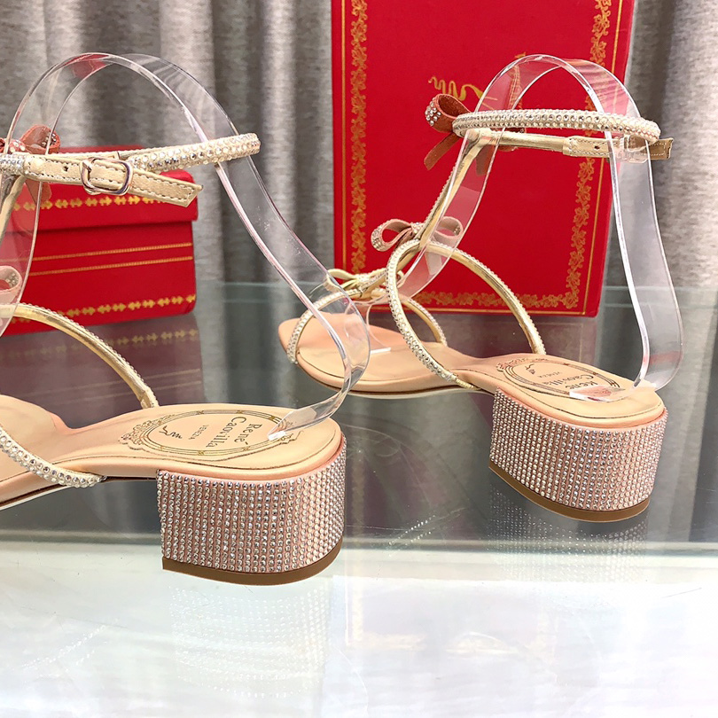 Rene Caovilla Sandals With Ankle Laces Caterina - PerfectKickZ