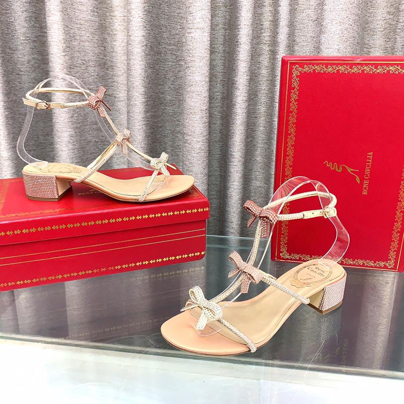 Rene Caovilla Sandals With Ankle Laces Caterina - PerfectKickZ