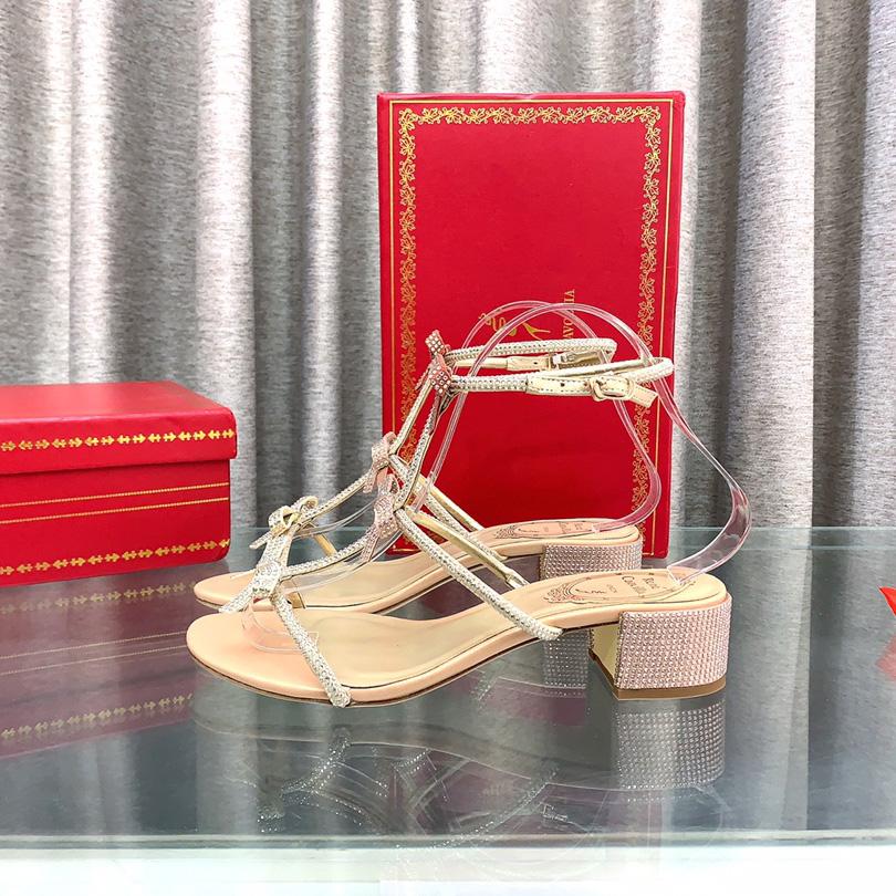 Rene Caovilla Sandals With Ankle Laces Caterina - PerfectKickZ