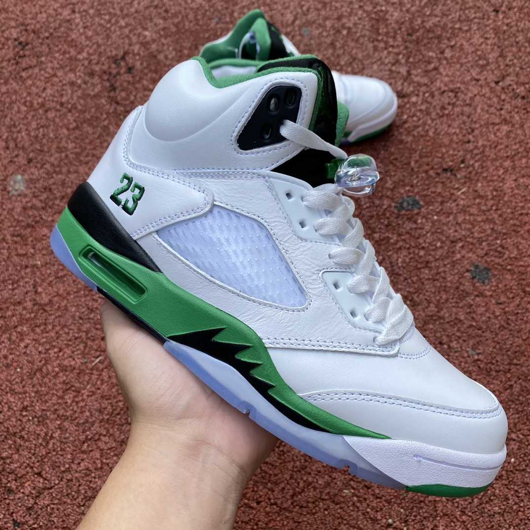 Air Jordan 5 Burgundy Lucky Green Sneakers         dd9336-103 - PerfectKickZ