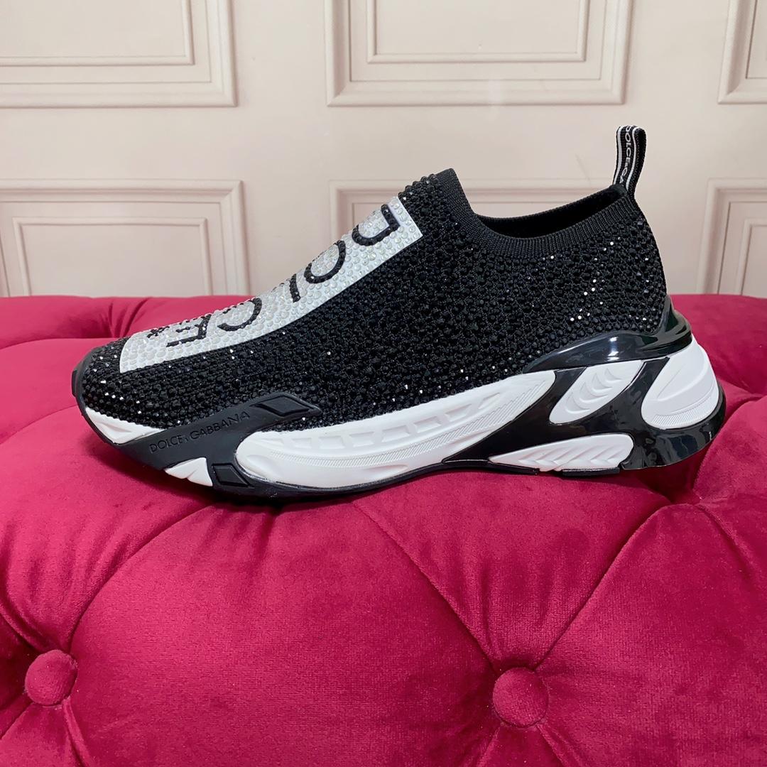 Dolce & Gabbana Fast Sneakers With Fusible Rhinestones - 