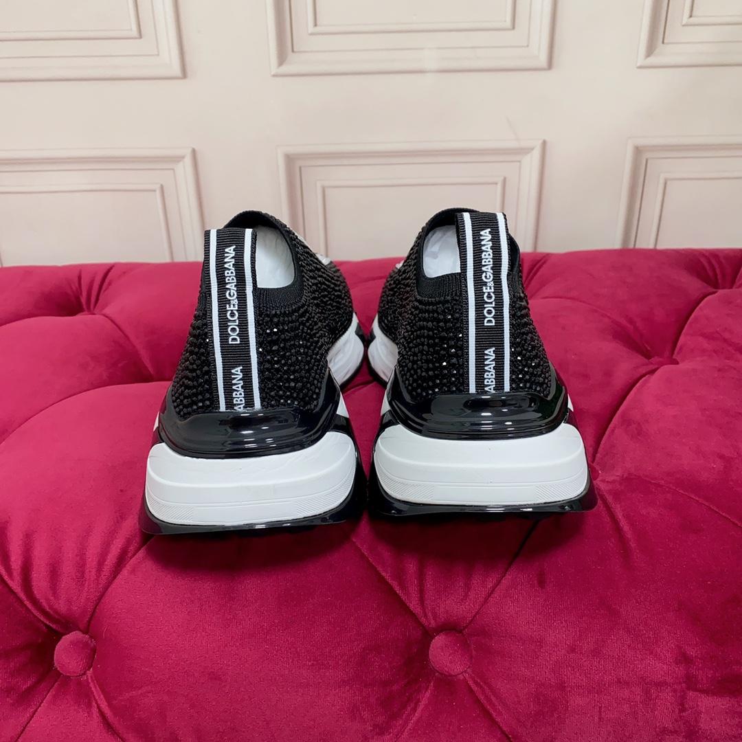 Dolce & Gabbana Fast Sneakers With Fusible Rhinestones - 
