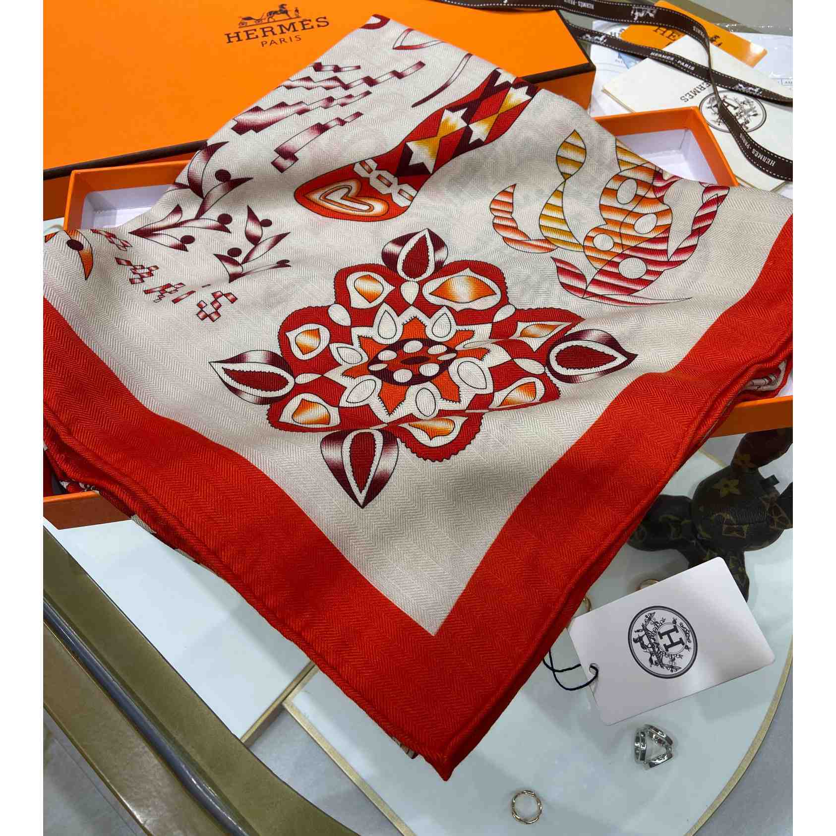 Hermes En Attendant Ulysse Shawl 140 - PerfectKickZ