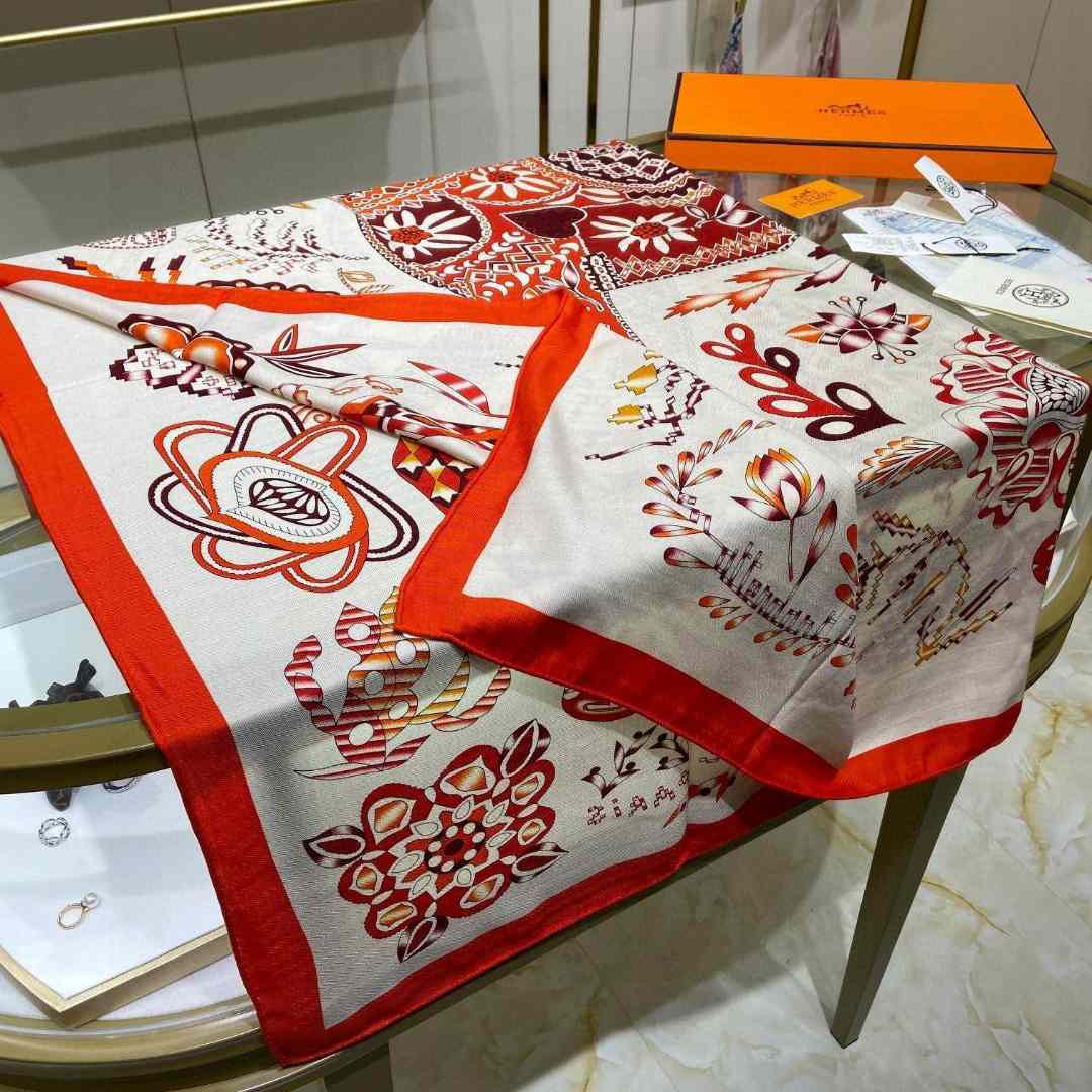 Hermes En Attendant Ulysse Shawl 140 - PerfectKickZ