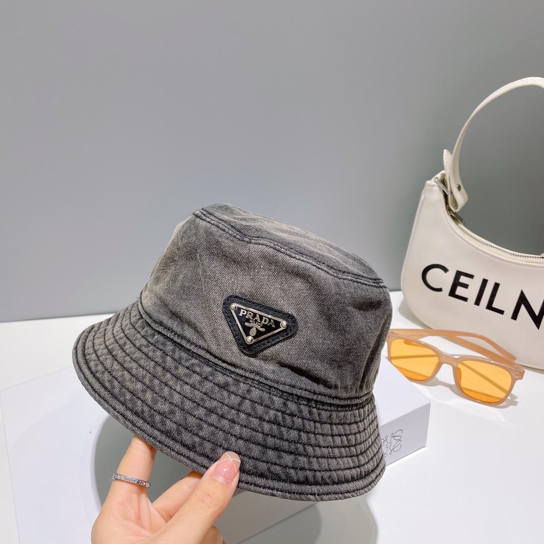 Prada Denim Bucket Hat - PerfectKickZ