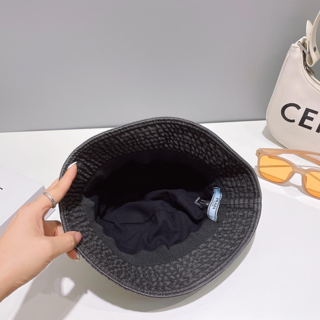 Prada Denim Bucket Hat - 
