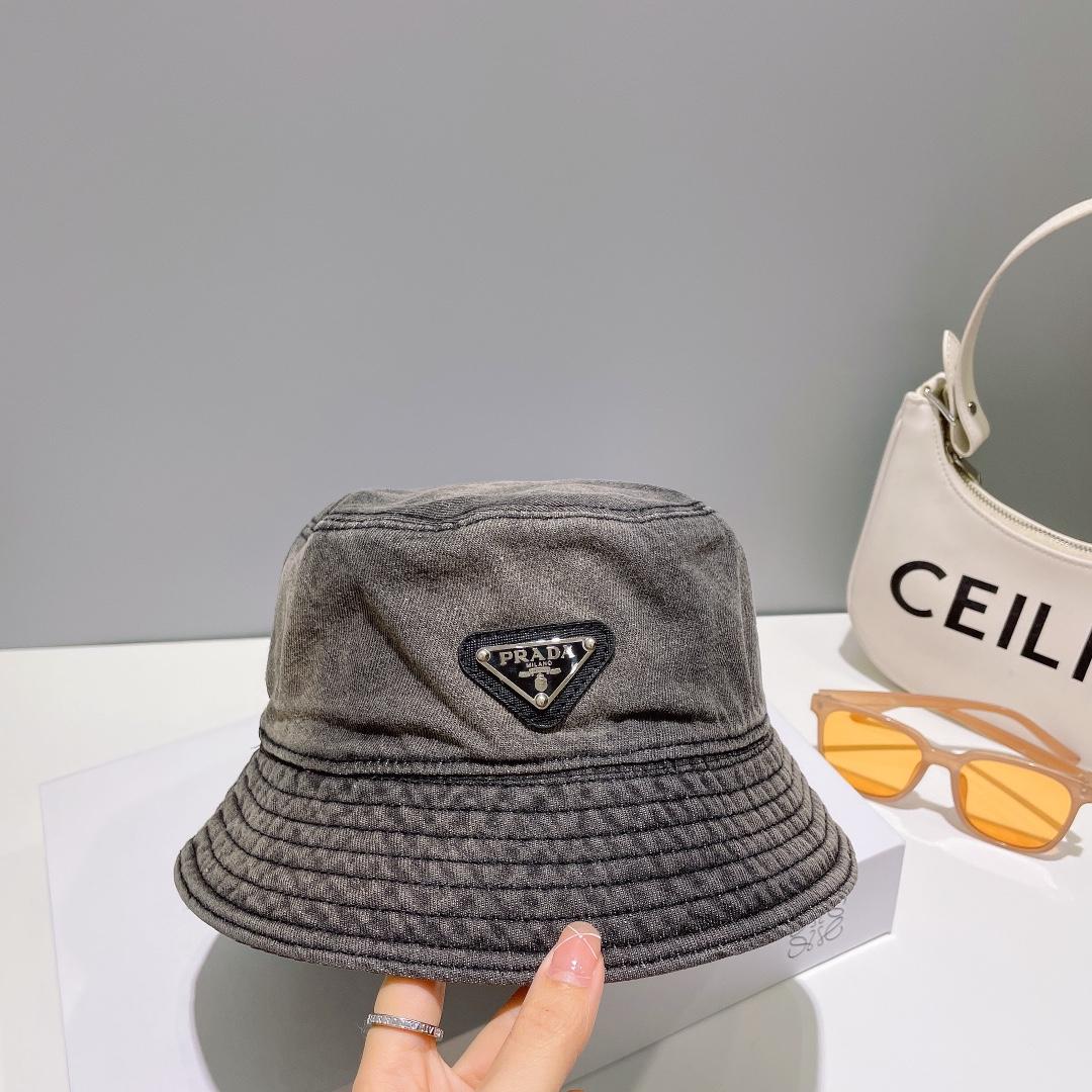 Prada Denim Bucket Hat - PerfectKickZ