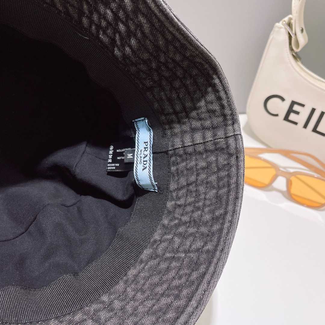 Prada Denim Bucket Hat - 