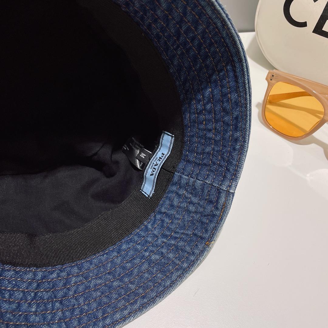 Prada Denim Bucket Hat - PerfectKickZ