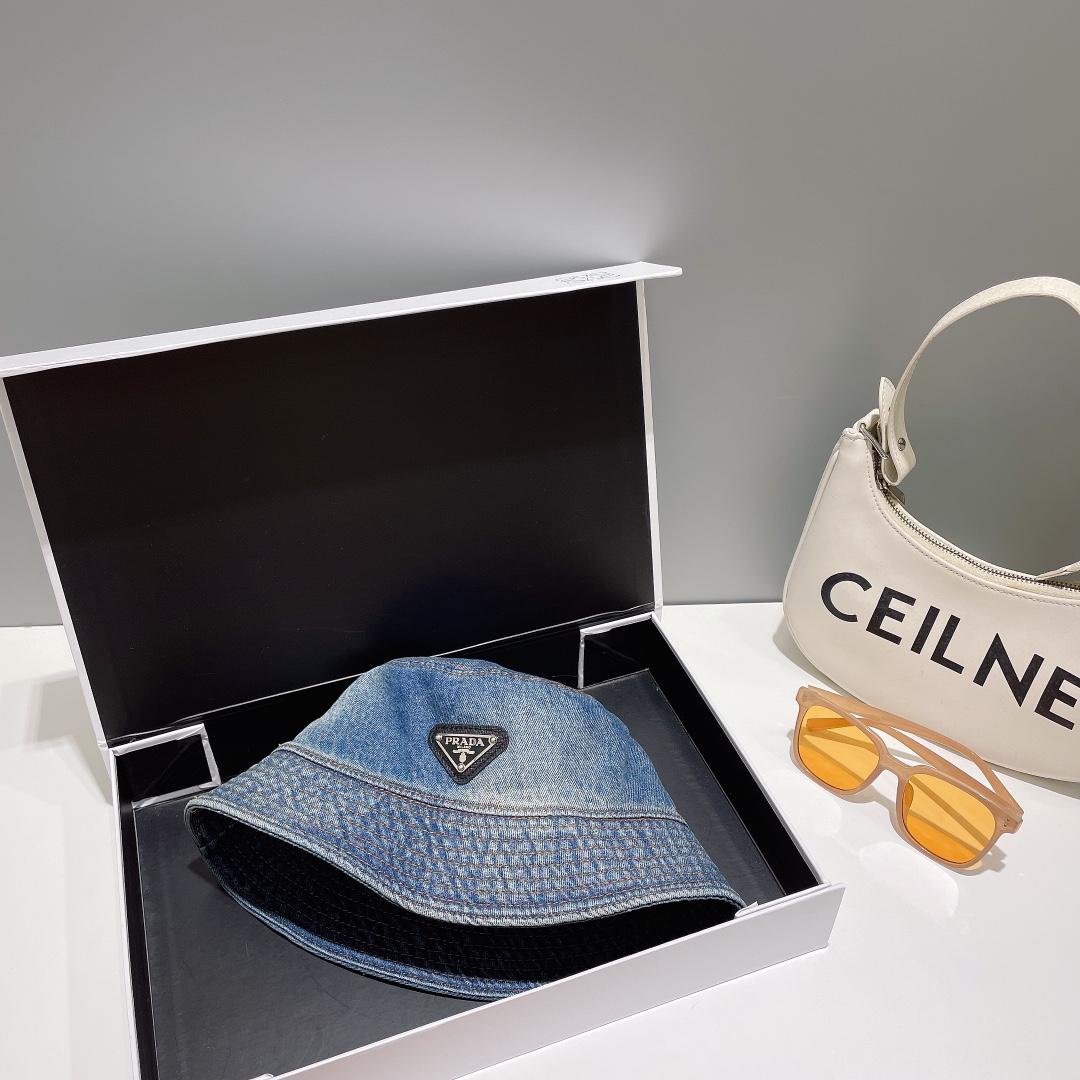 Prada Denim Bucket Hat - PerfectKickZ