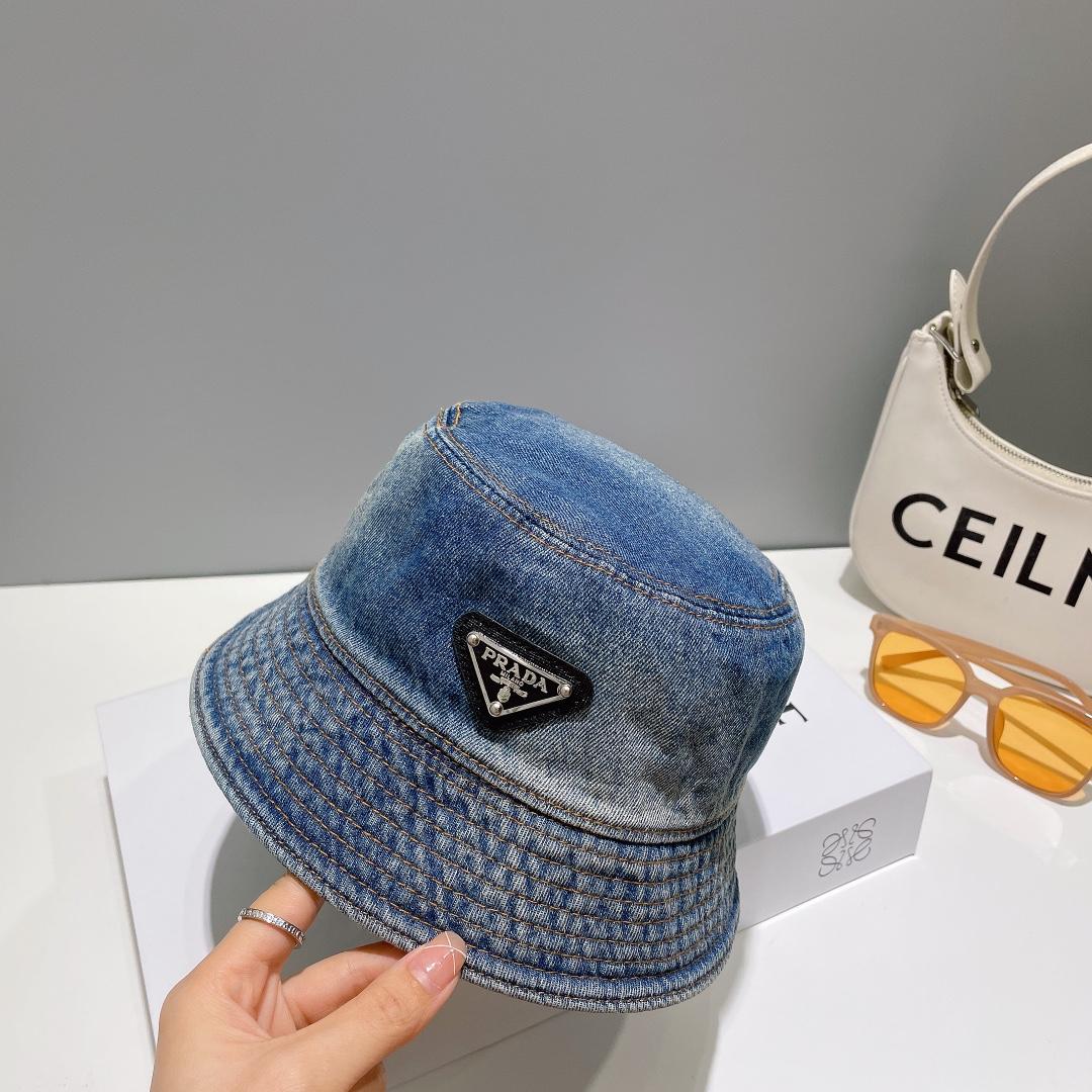 Prada Denim Bucket Hat - PerfectKickZ