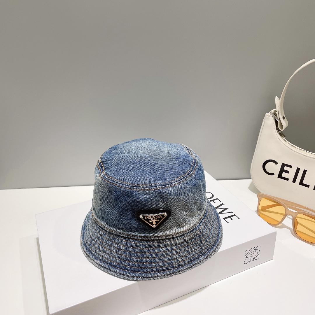 Prada Denim Bucket Hat - PerfectKickZ