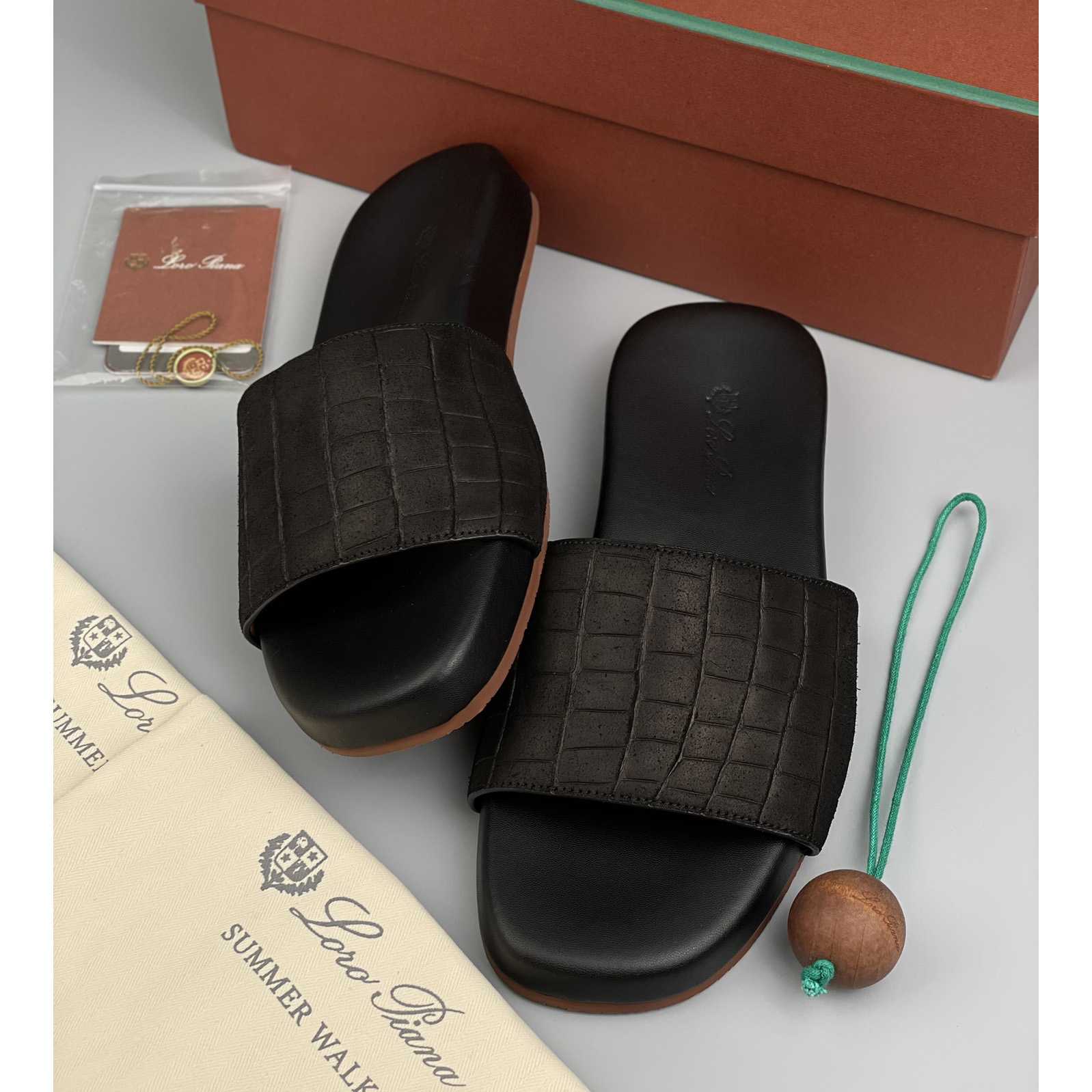 Loro Piana Slide Sandal  - PerfectKickZ
