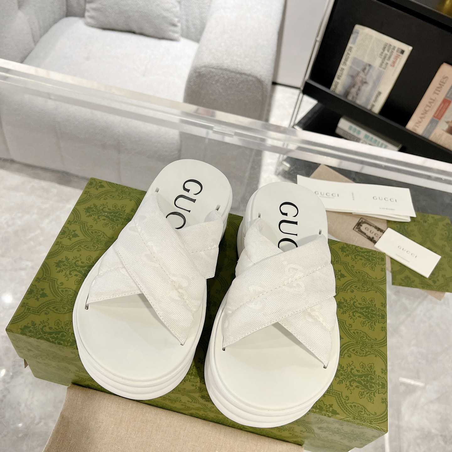 Gucci Women's GG Platform Slide Sandal - 