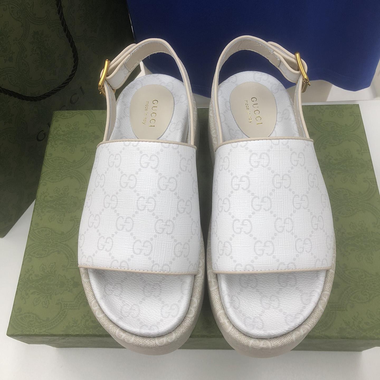 Gucci Women's Platform GG Sandal - PerfectKickZ