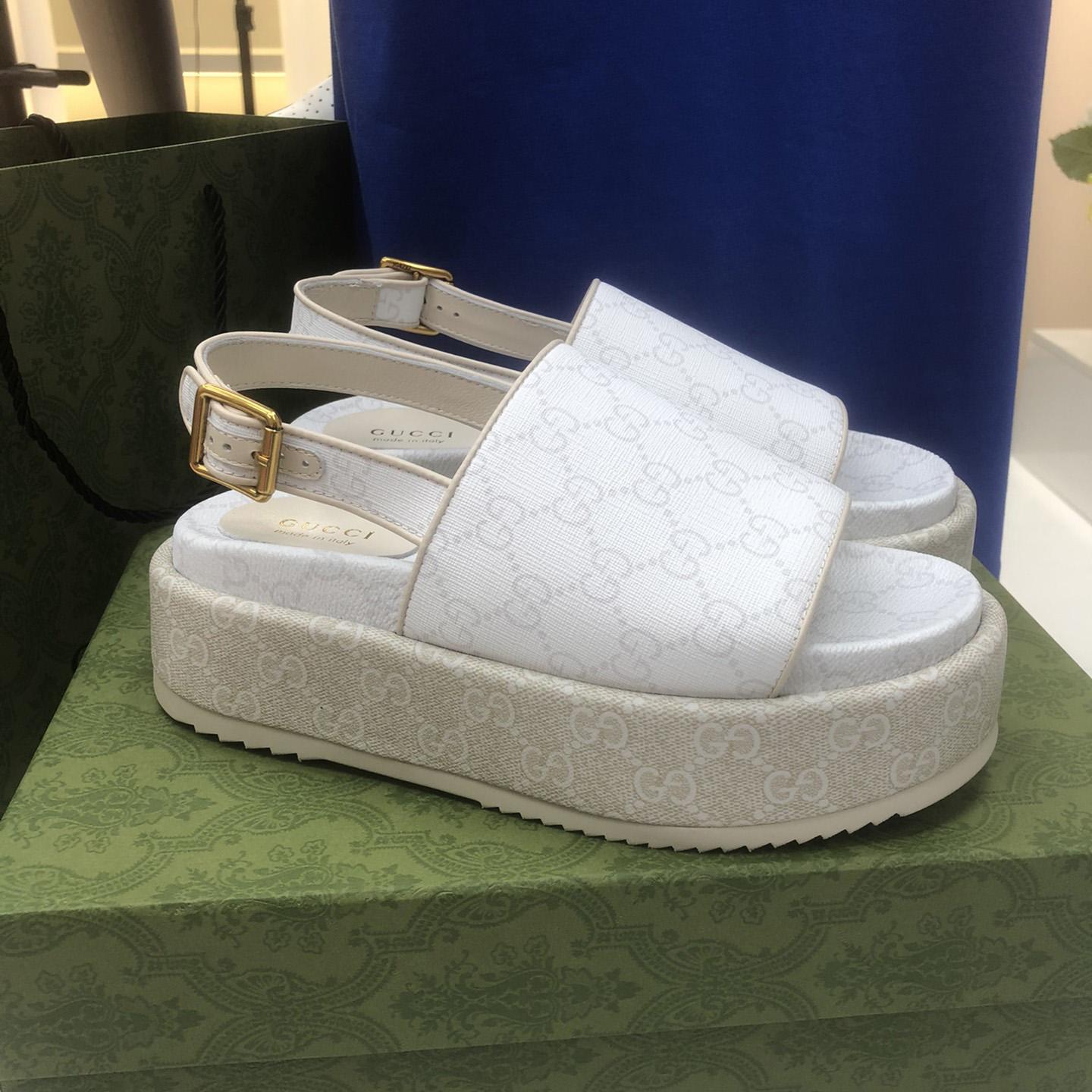Gucci Women's Platform GG Sandal - PerfectKickZ