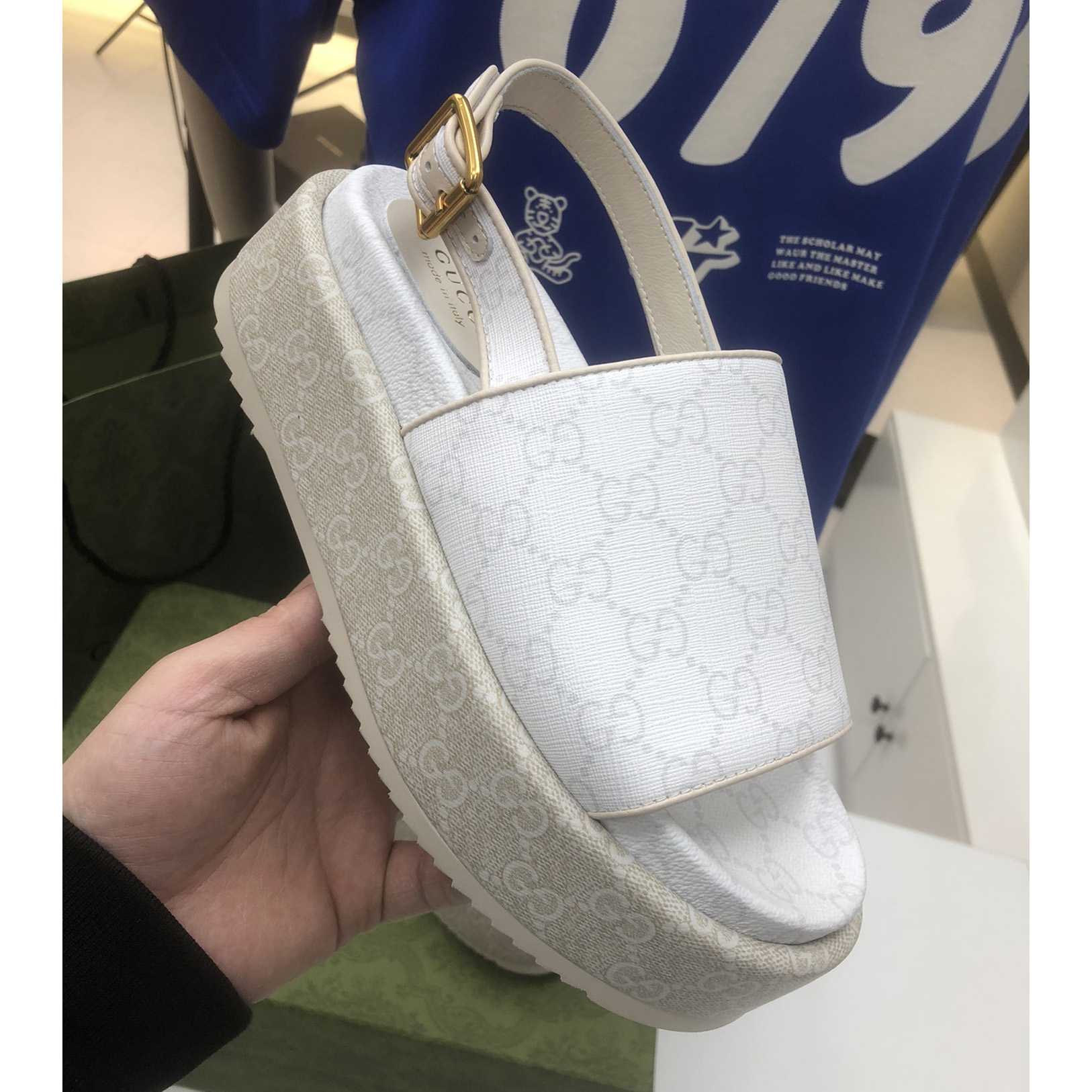 Gucci Women's Platform GG Sandal - PerfectKickZ