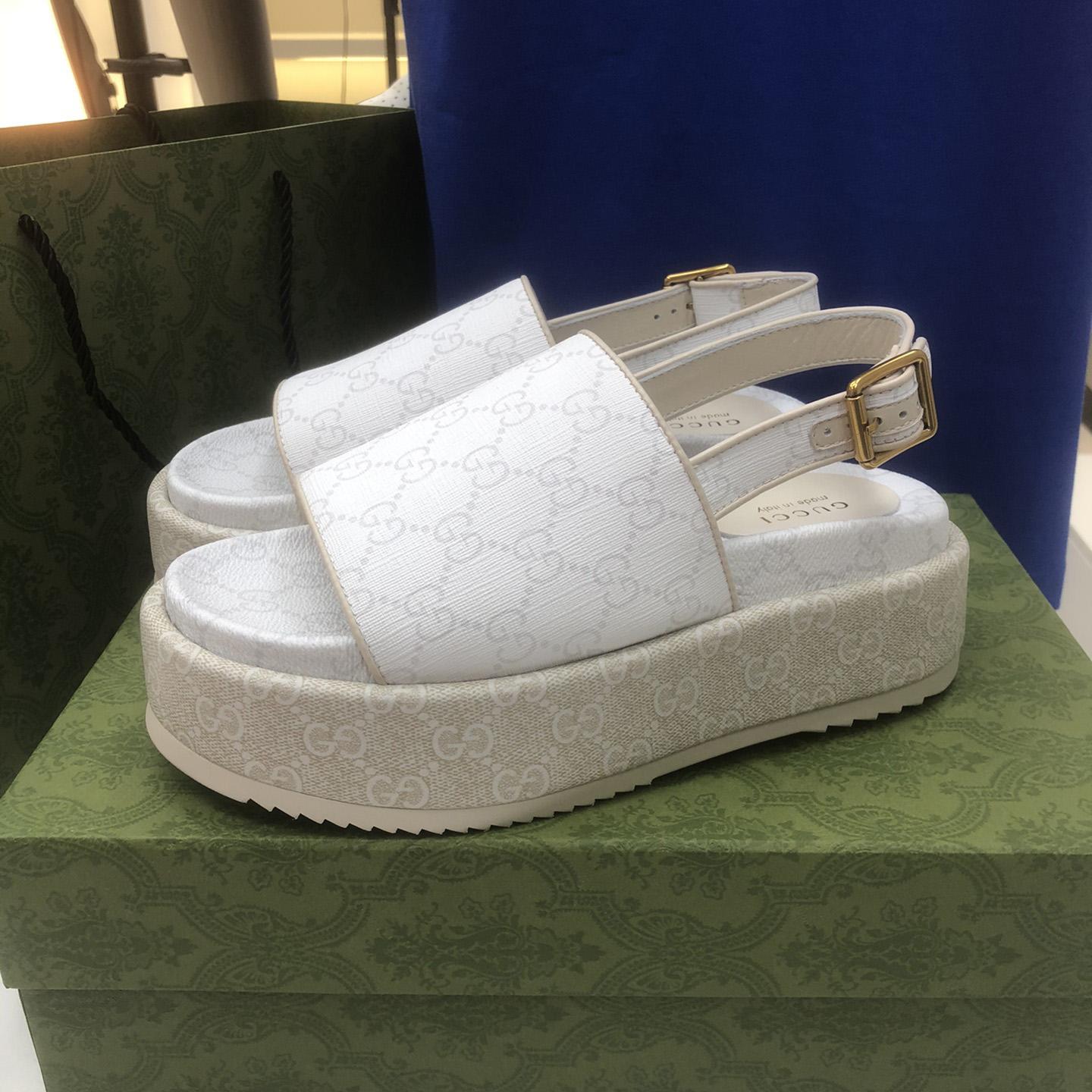 Gucci Women's Platform GG Sandal - PerfectKickZ