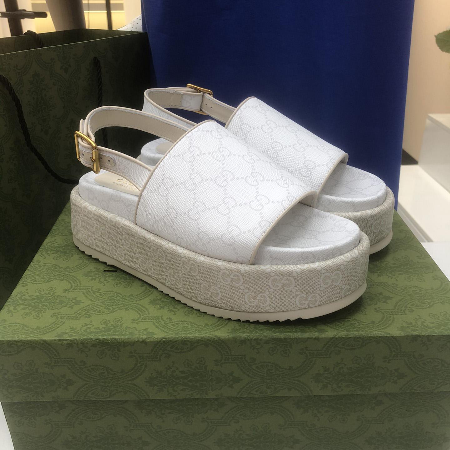 Gucci Women's Platform GG Sandal - PerfectKickZ