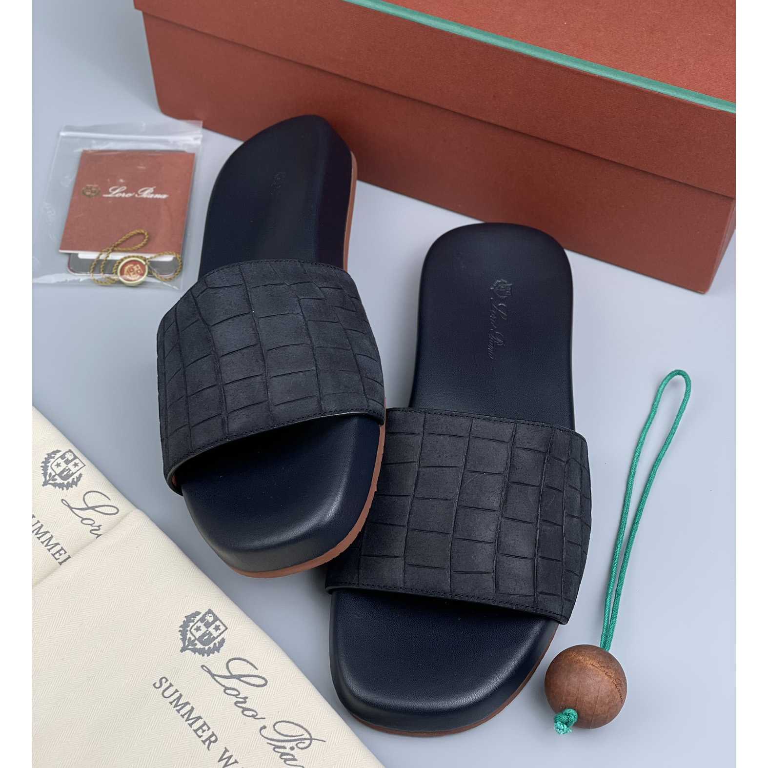 Loro Piana Slide Sandal  - PerfectKickZ