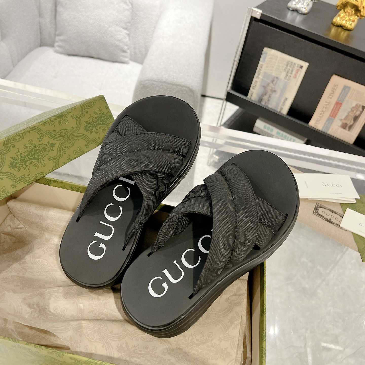 Gucci Women's GG Platform Slide Sandal - PerfectKickZ