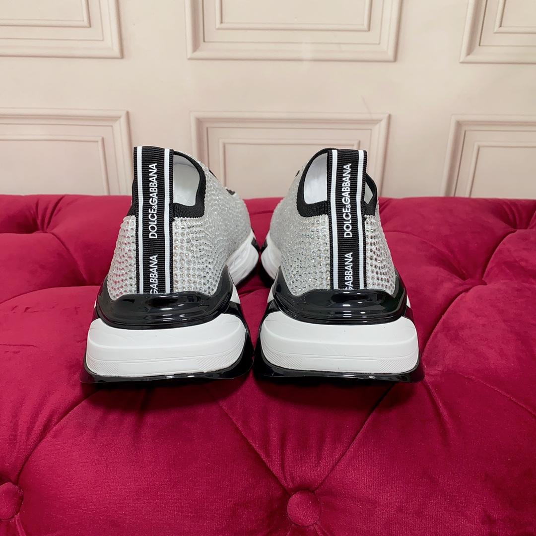 Dolce & Gabbana Fast Sneakers With Fusible Rhinestones - PerfectKickZ