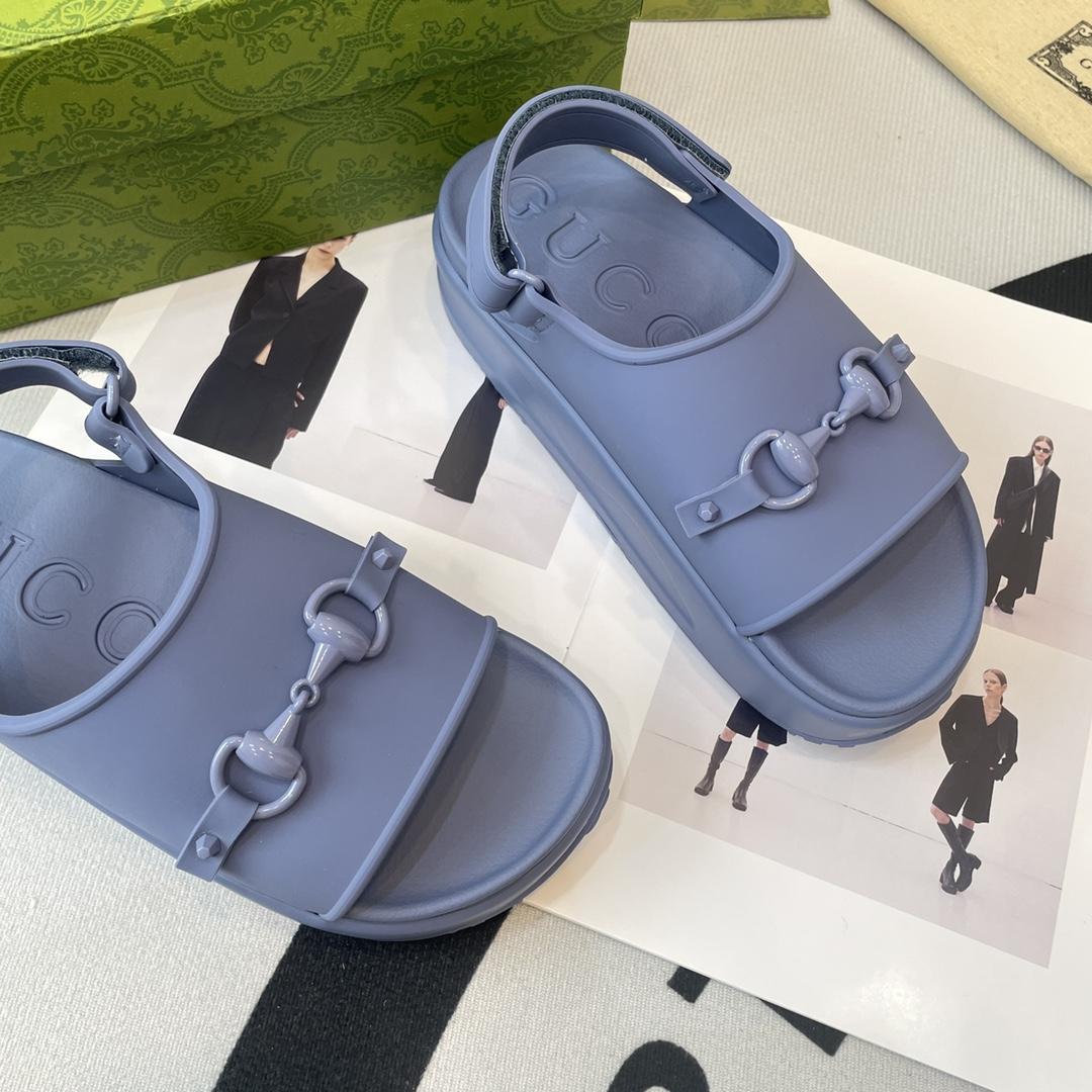 Gucci Horsebit Flatform Sandal - PerfectKickZ