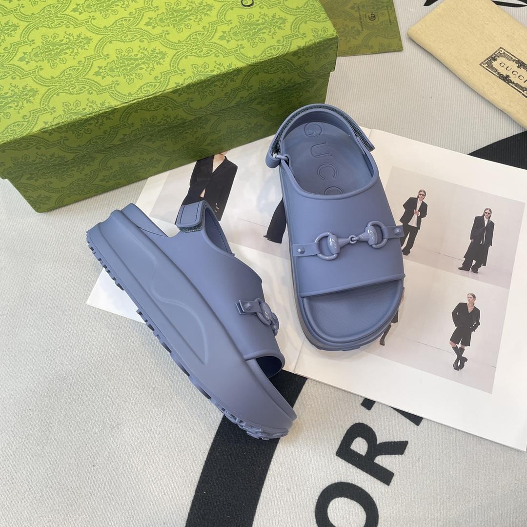 Gucci Horsebit Flatform Sandal - PerfectKickZ