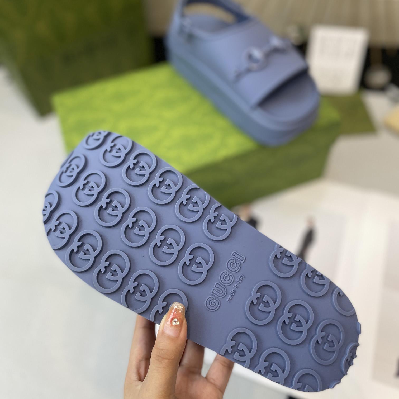 Gucci Horsebit Flatform Sandal - PerfectKickZ