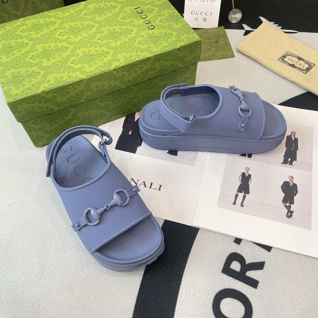 Gucci Horsebit Flatform Sandal - PerfectKickZ