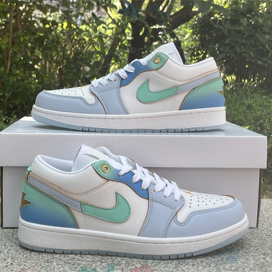 Air Jordan 1 Low SE “Emerald Rise” Sneaker      FN8899-131 - PerfectKickZ
