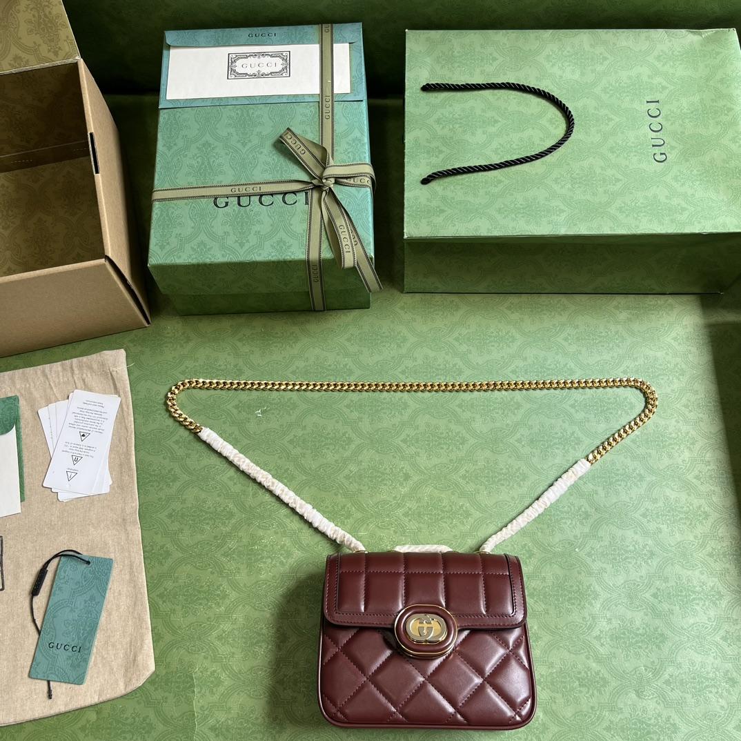 Gucci Deco Mini Shoulder Bag (18-14.5-8cm) - PerfectKickZ