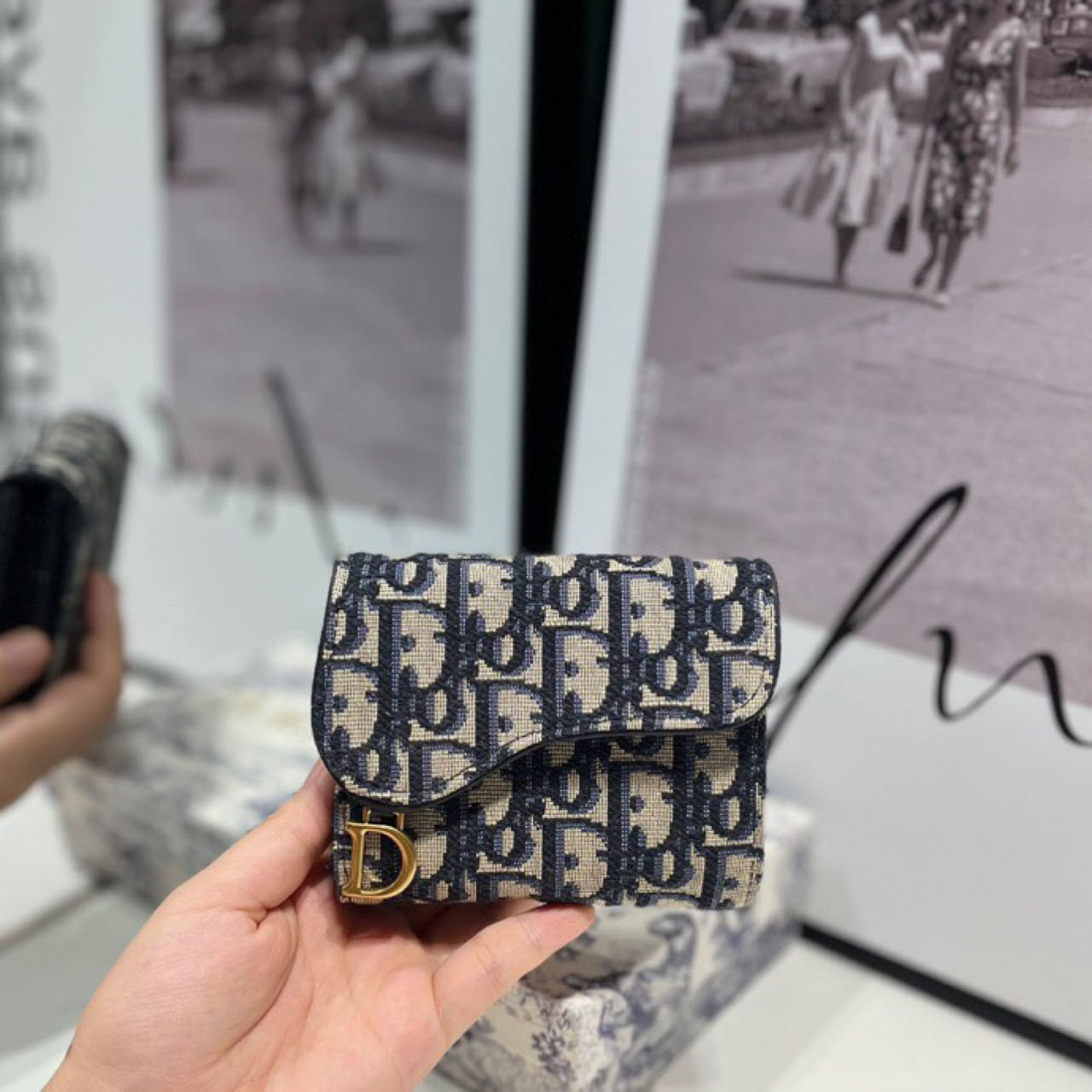 Dior  Saddle Lotus Wallet - PerfectKickZ
