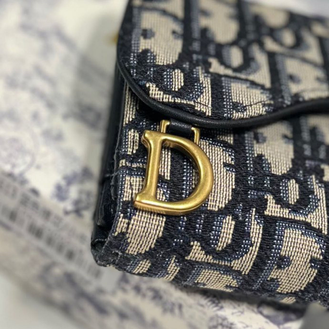 Dior  Saddle Lotus Wallet - PerfectKickZ