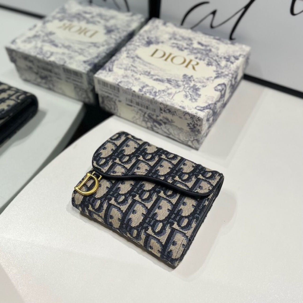Dior  Saddle Lotus Wallet - PerfectKickZ