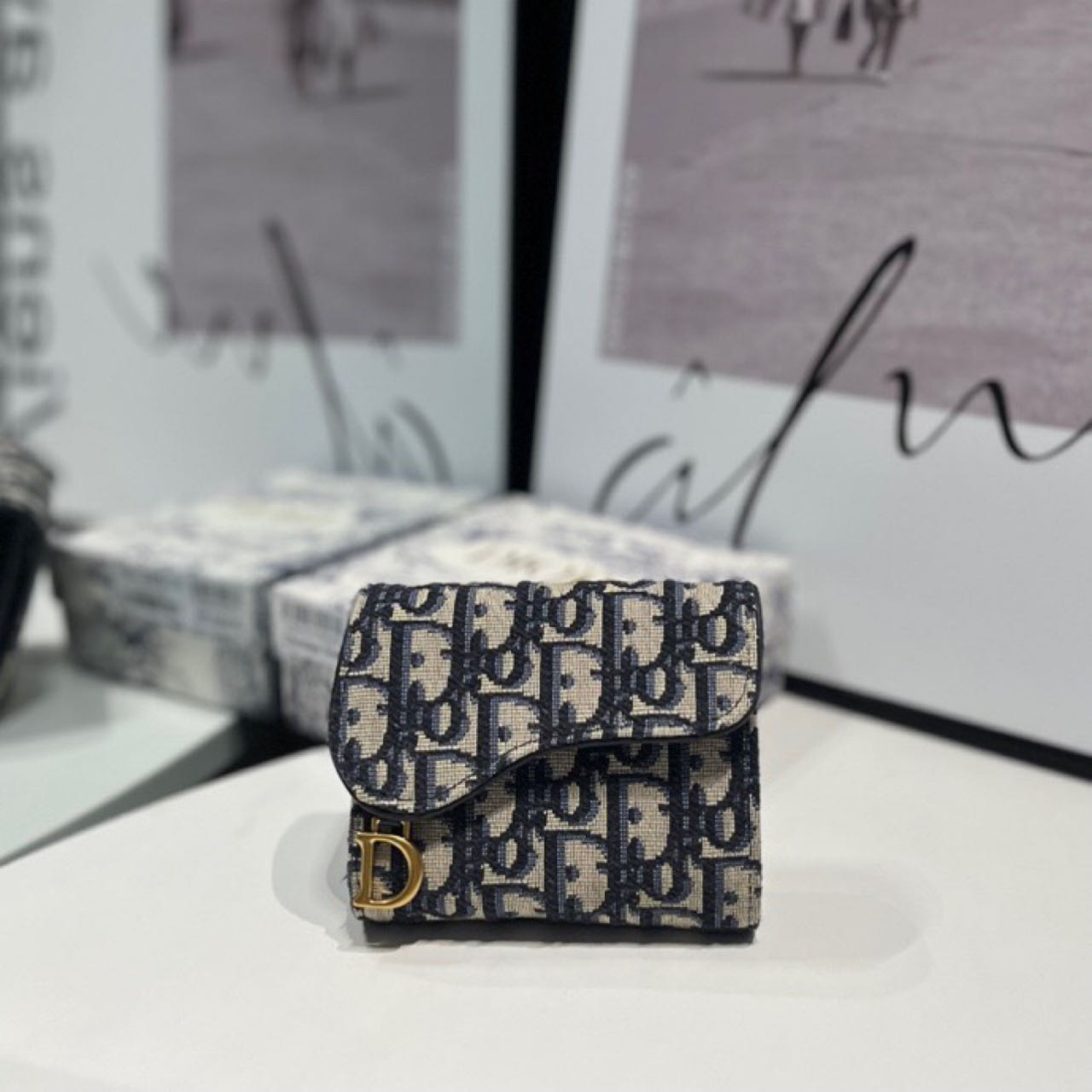 Dior  Saddle Lotus Wallet - PerfectKickZ