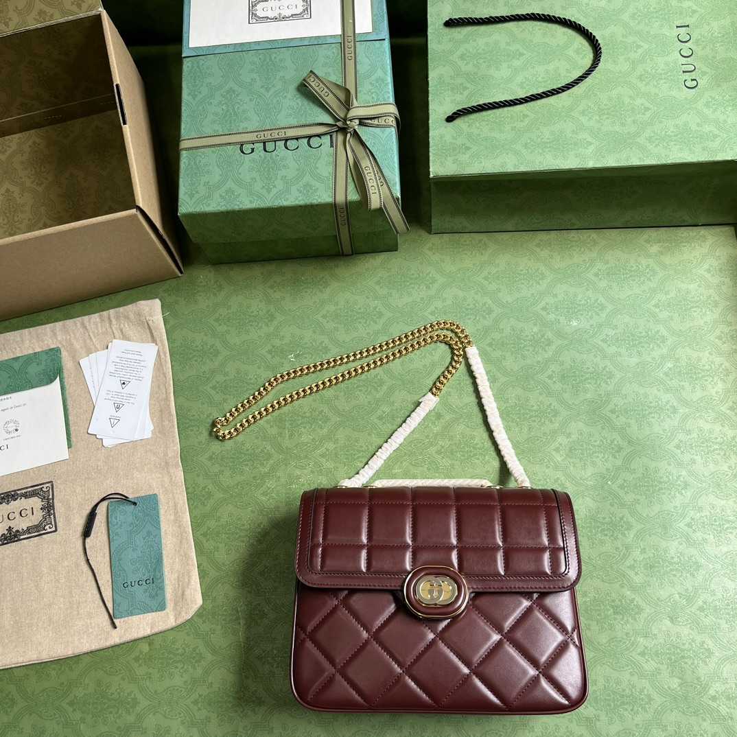 Gucci Deco Small Shoulder Bag (25-19.5-8cm) - PerfectKickZ