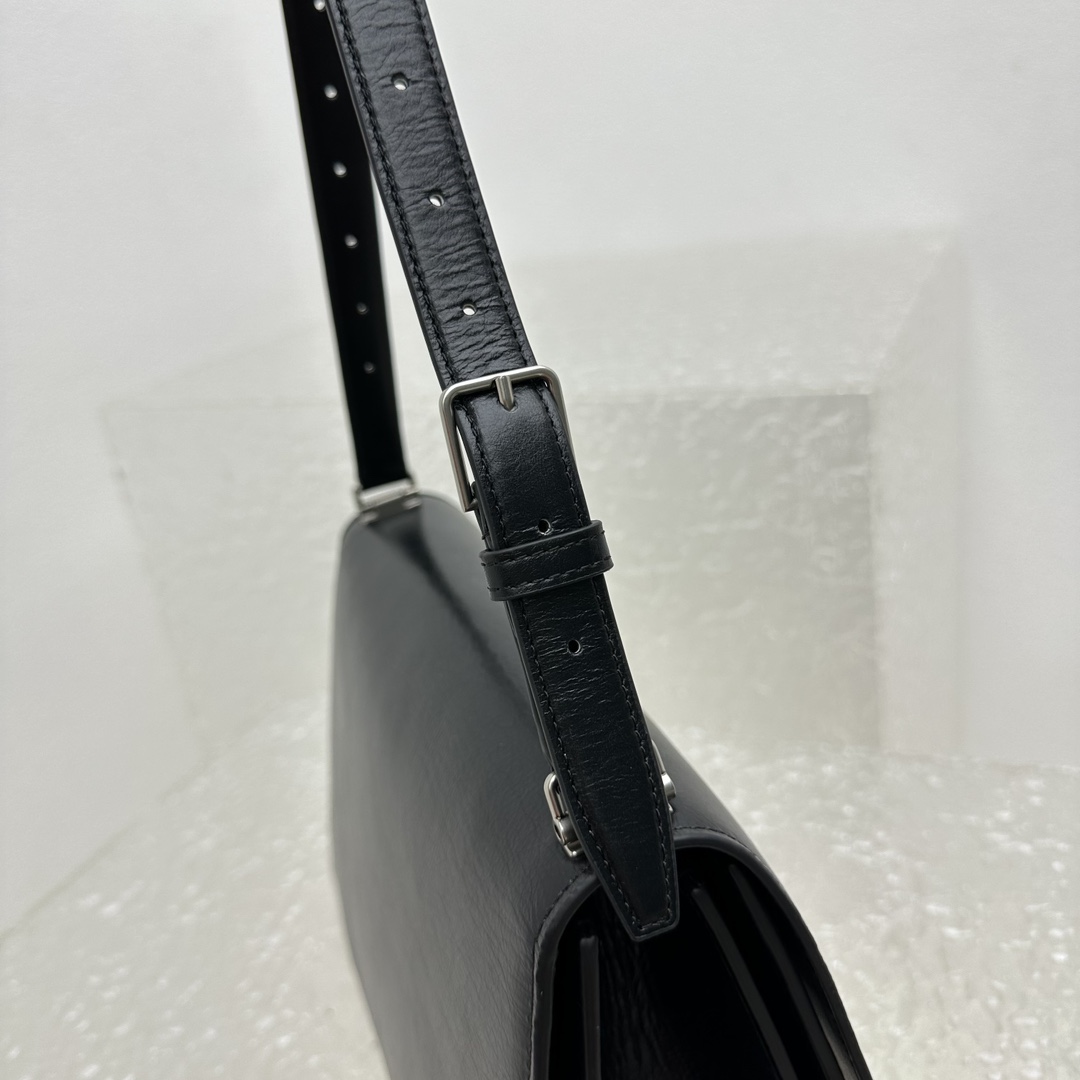 Balenciaga Crush Medium Sling Bag In Black (31x20x10cm) - PerfectKickZ