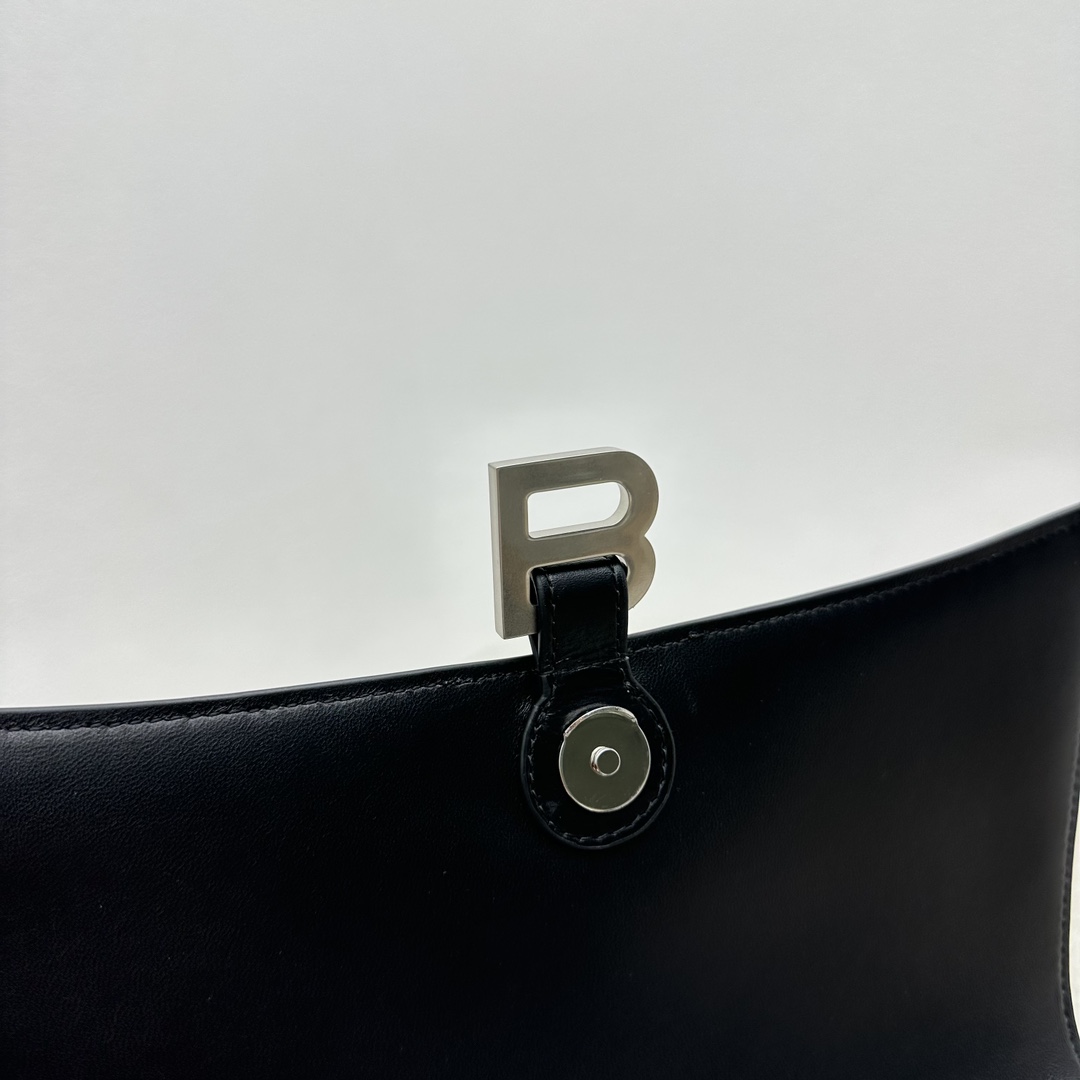 Balenciaga Crush Medium Sling Bag In Black (31x20x10cm) - PerfectKickZ