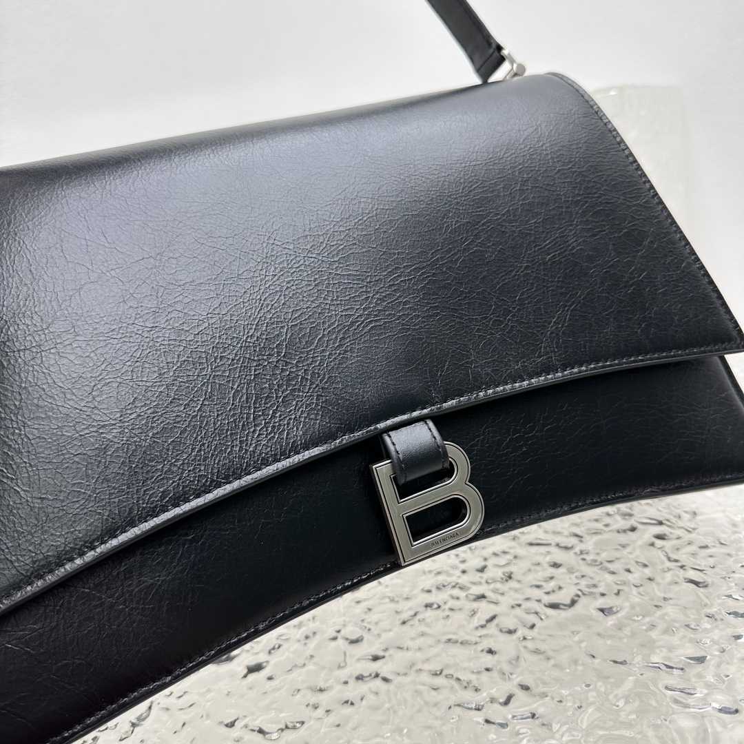 Balenciaga Crush Medium Sling Bag In Black (31x20x10cm) - PerfectKickZ