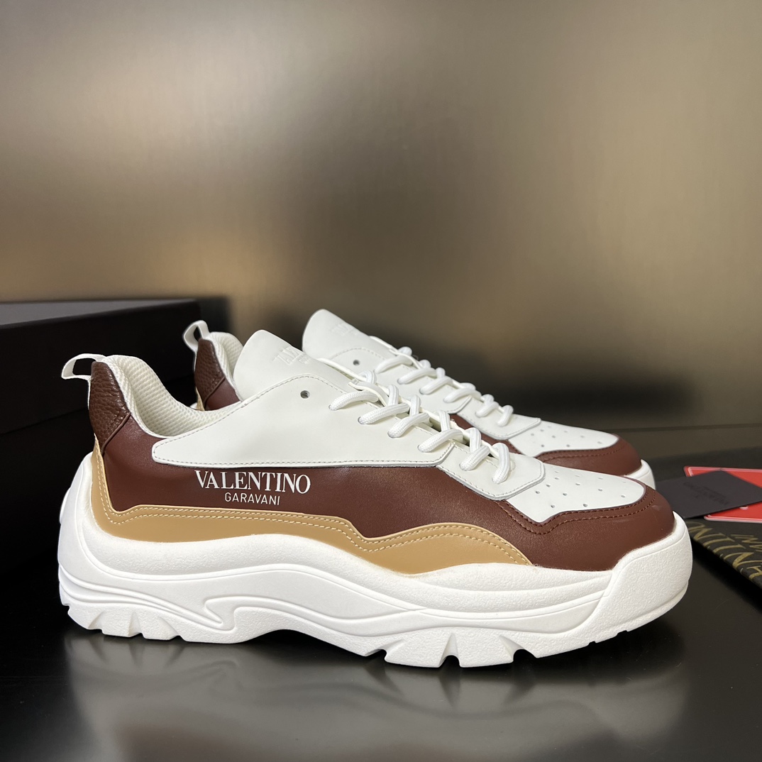 Valenti Garavani Brown Gumboy Sneakers - PerfectKickZ