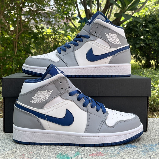Air Jordan 1 Mid “True Blue” Sneaker     DQ8426-014  - PerfectKickZ