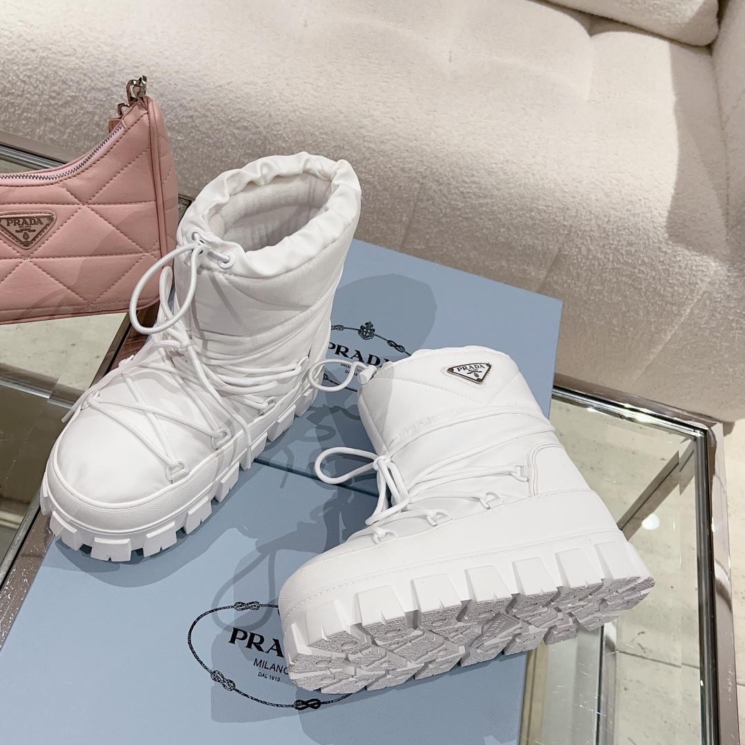 Prada Nylon Gabardine Après Ski Booties - PerfectKickZ