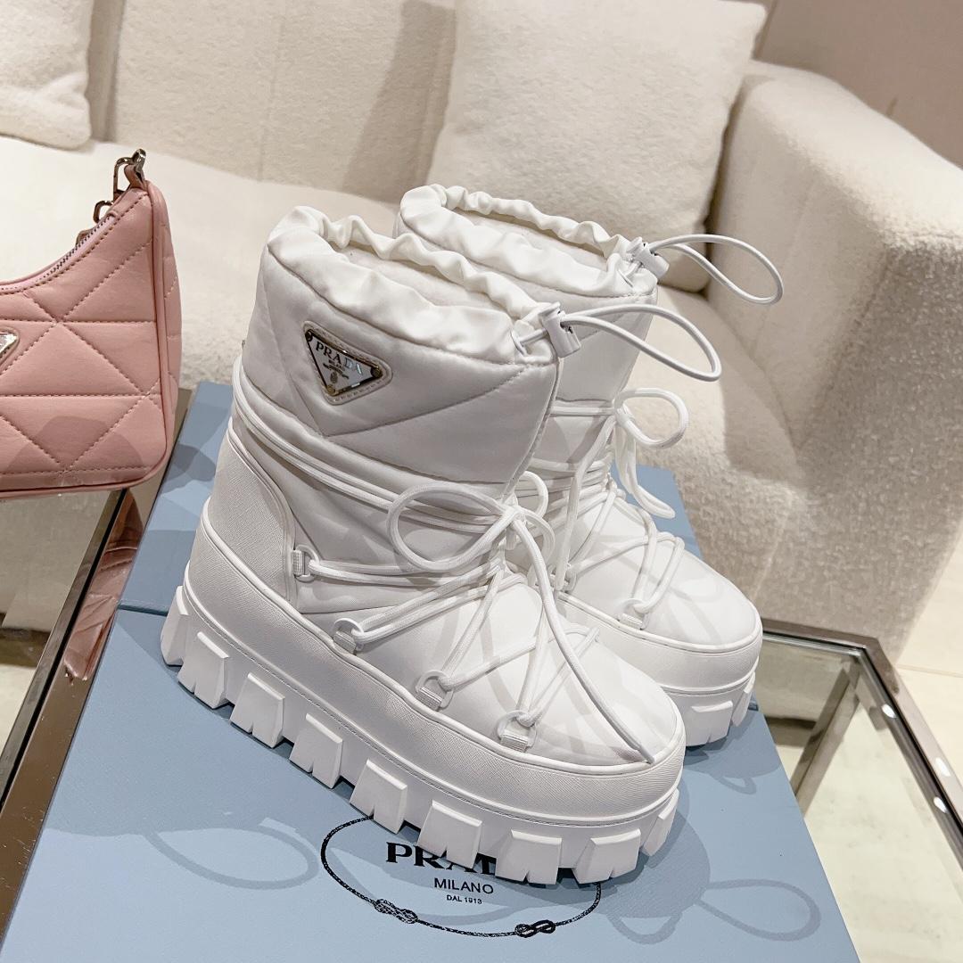 Prada Nylon Gabardine Après Ski Booties - PerfectKickZ