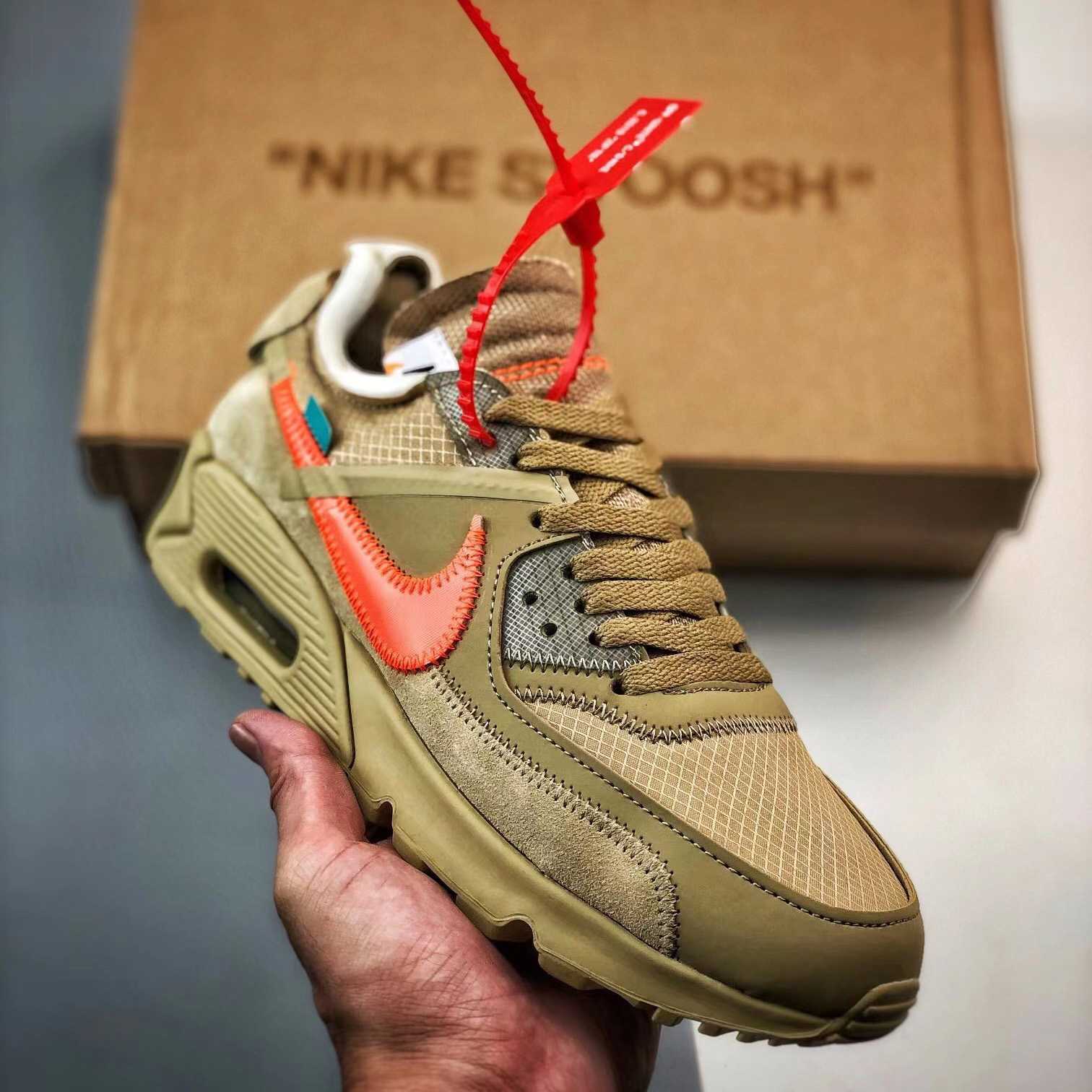 Off-White x Air Max 90 The 10 Sneakers    AA7293-200 - PerfectKickZ