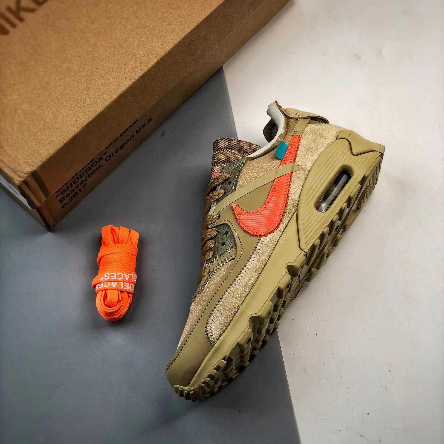 Off-White x Air Max 90 The 10 Sneakers    AA7293-200 - PerfectKickZ