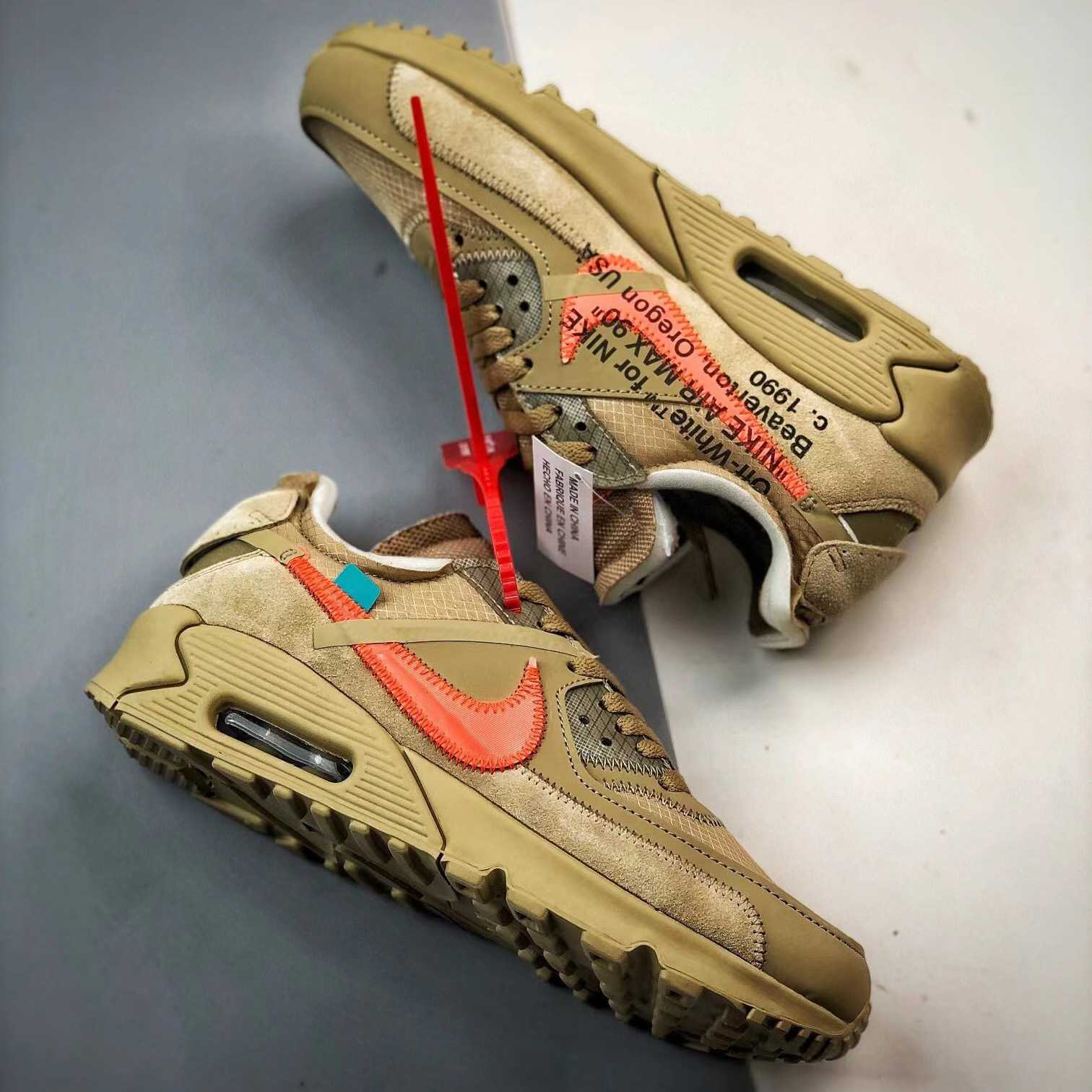 Off-White x Air Max 90 The 10 Sneakers    AA7293-200 - PerfectKickZ