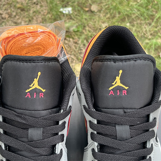 Air Jordan 1 Low “Light Graphite/Vivid Orange” Sneaker      FN7308-008  - PerfectKickZ